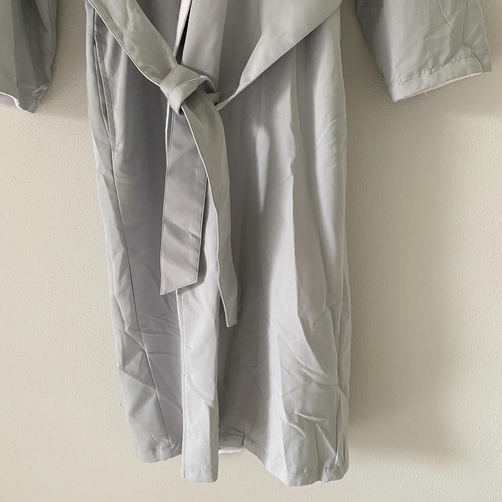 Restoration Hardware Womens M Kayanna Terry Lined Spa Robe Shawl Collar - Picture 5 of 16